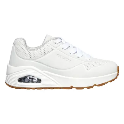 Skechers Boy's Uno - Stand On Air Sneaker in White, Size | Synthetic