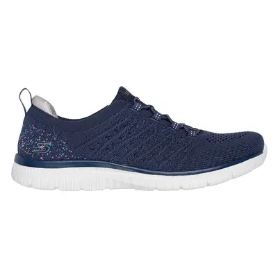 Skechers Women's Virtue - Show Runner Sneaker in Navy Blue, Size | Textile/Synthetic, Vegan, Mac