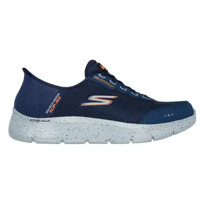 Skechers Men's Slip-ins: GO WALK Flex - Waterproof Sneaker in Navy Blue, Size | Textile/Syntheti