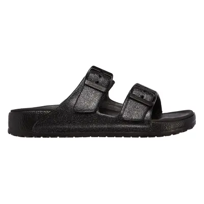 Skechers Women's Foamies: Cali Breeze 2.0 - Shimmering Sands Sandals in Black/Gray, Size | Synth