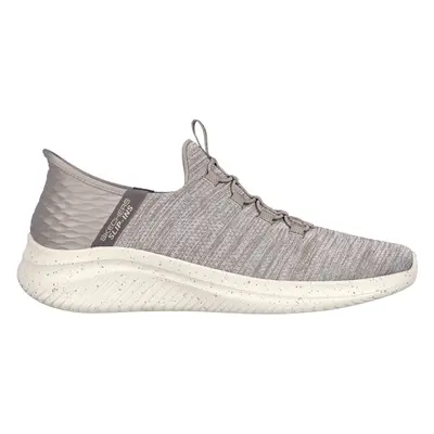 Skechers Men's Slip-ins: Ultra Flex 3.0 - Right Away Sneaker in Taupe, Size | Textile/Synthetic,