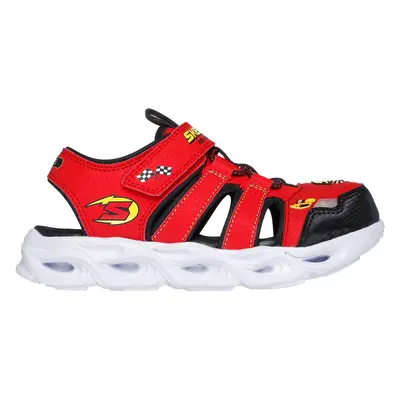 Skechers Boy's S-Lights: Thermo-Flash - Hydro-Flare Sandals in Red/Black, Size | Synthetic