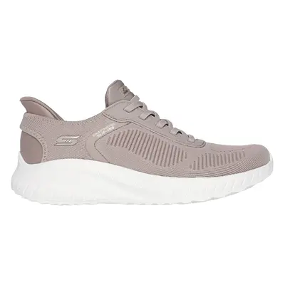 Skechers Women's Slip-ins: BOBS Sport Squad Chaos Sneaker in Taupe, Size | Textile/Synthetic, Ve