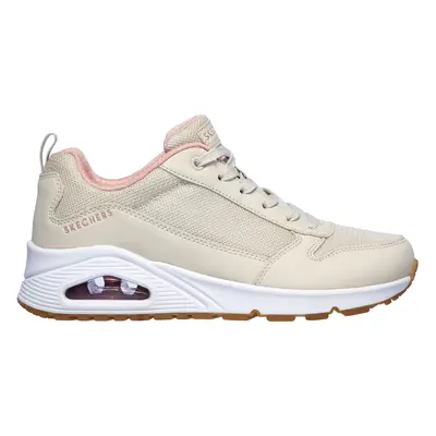 Skechers Women's Uno - Inside Matters Sneaker in Natural, Size | Synthetic/Textile