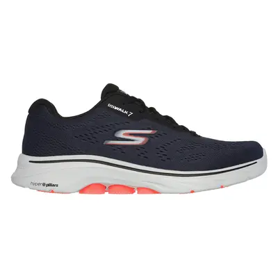 Skechers Men's GO WALK - Avalo Sneaker in Navy Blue/Black | Textile/Synthetic, Machine Washable