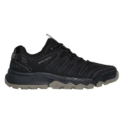 Skechers Men's Dynamite AT Sneaker in Black, Size | Leather/Synthetic/Textile