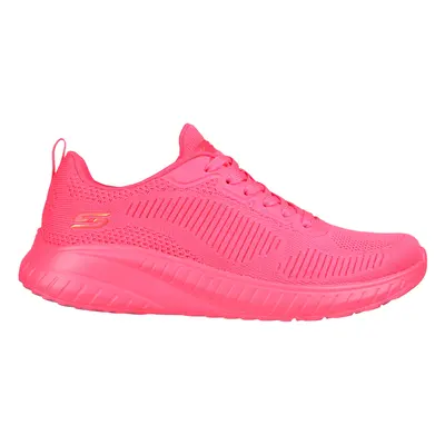 Skechers Women's BOBS Squad Chaos - Colour Rythms Sneaker in Neon Pink, Size | Textile/Synthetic