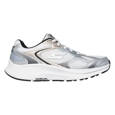 Skechers Women's GO RUN Consistent 2.0 - Volt Sneaker in White/Silver/Black | Leather/Textile/Sy