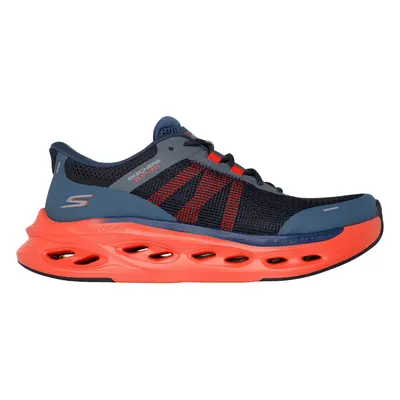 Skechers Men's Slip-ins: Max Cushioning Glide-Step - Aberdeen Sneaker in Navy Blue/Orange, Size 