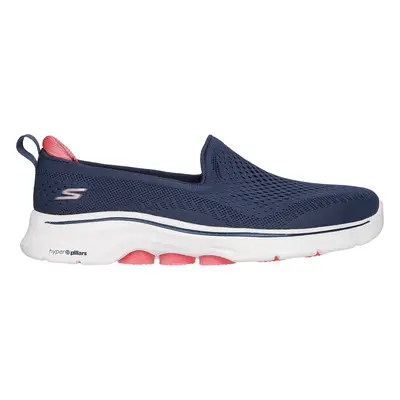 Skechers Women's GO WALK - Vina Slip-On Shoes in Navy Blue/Coral, Size | Textile/Synthetic, Vega