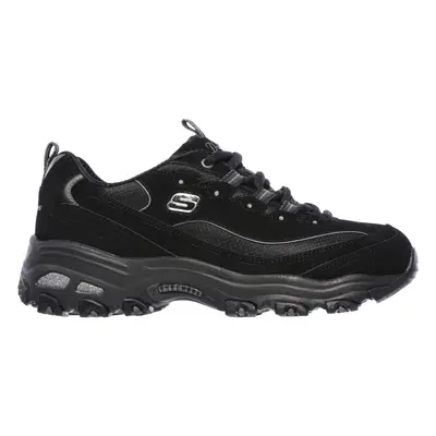 Skechers Women's D'Lites - Biggest Fan Sneaker in Black, Size | Leather/Synthetic/Textile