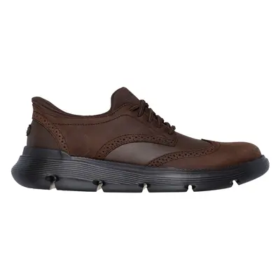 Skechers Men's Slip-ins: Garza - Sully Shoes in Cocoa, Size | Leather/Synthetic/Textile