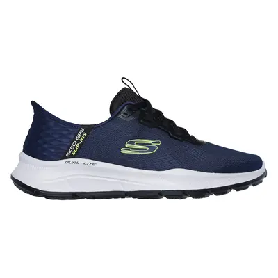 Skechers Men's Slip-ins RF: Equalizer 5.0 - Standpoint Sneaker in Navy Blue/Lime, Size | Textile