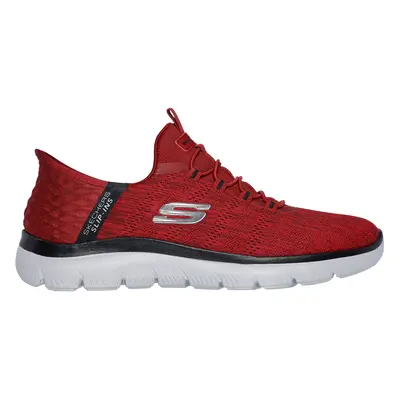 Skechers Men's Slip-ins: Summits - Key Pace Sneaker in Red/Black, Size | Textile/Synthetic, Vega