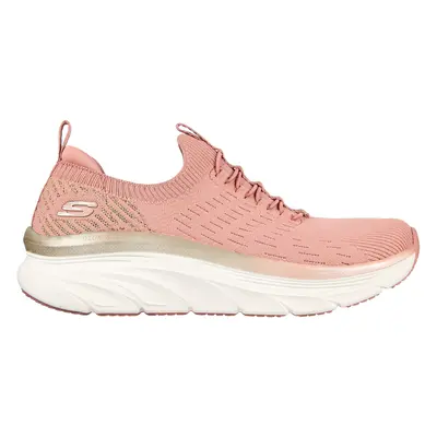 Skechers Women's Relaxed Fit: D'Lux Walker - Let it Glow Sneaker in Rosegold, Size | Textile/Syn