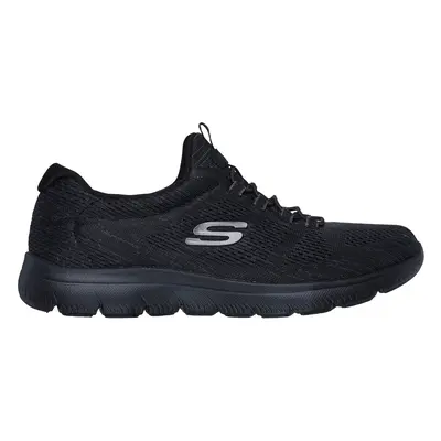 Skechers Women's Summits - Fun Flair Sneaker in Black, Size | Textile/Synthetic, Vegan, Machine 