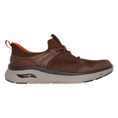 Skechers Men's Slip-ins Relaxed Fit: Arch Crosser - Emeric Sneaker in Brown, Size | Textile/Synt