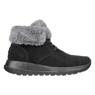 Skechers Women's On-the-GO Joy - Plush Dreams Boots in Black/Gray, Size | Leather/Textile