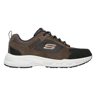 Skechers Men's Relaxed Fit: Oak Canyon Sneaker in Chocolate/Black, Size | Leather/Textile/Synthe