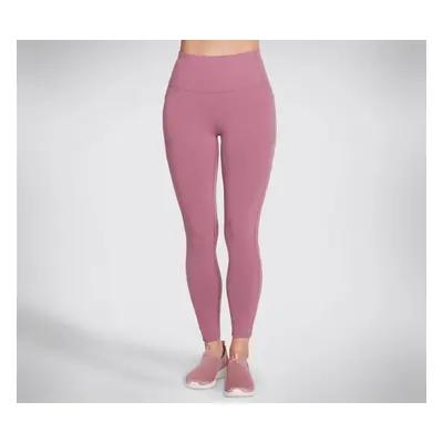 Skechers Women's GO WALK High-Waisted Legging in Dark Mauve, Size Small | Nylon/Spandex