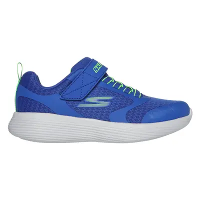 Skechers Boy's GO RUN V2 - Goltran Sneaker in Blue/Lime, Size | Textile/Synthetic, Machine Washa