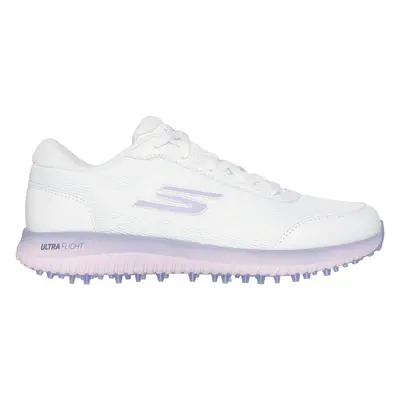 Skechers Women's GO GOLF Max - Fairway Golf Shoes in White/Light Pink, Size | Synthetic/Textile