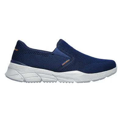 Skechers Men's Relaxed Fit: Equalizer 4.0 - Triple-Play Slip-On Shoes in Navy Blue/Orange, Size 