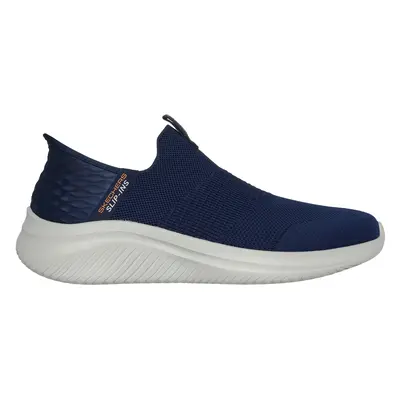 Skechers Men's Slip-ins: Ultra Flex 3.0 - Smooth Step Sneaker in Navy Blue, Size Wide | Textile,