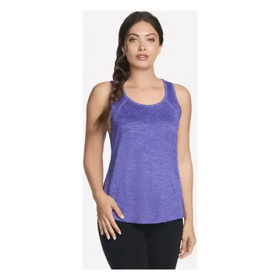 Skechers Women's GO DRI Swift Performance Tank Top in Dark Purple, Size Medium | Polyester/Spand