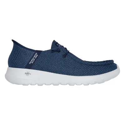 Skechers Men's Slip-ins: GO WALK Max - Halcyon Slip-On Shoes in Navy Blue, Size | Textile/Synthe