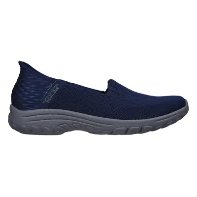 Skechers Women's Slip-ins Relaxed Fit: Reggae Fest 2.0 - Guiding Slip-On Shoes in Navy Blue, Siz