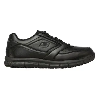 Skechers Men's Work Relaxed Fit: Nampa SR Sneaker in Black, Size | Synthetic/Textile