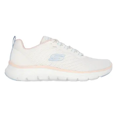 Skechers Women's Flex Appeal 5.0 Sneaker in Natural, Size | Textile/Synthetic, Vegan, Machine Wa