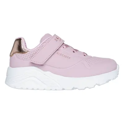 Skechers Uno Lite - Precious Shimmer Sneaker in Pink, Size | Synthetic/Textile