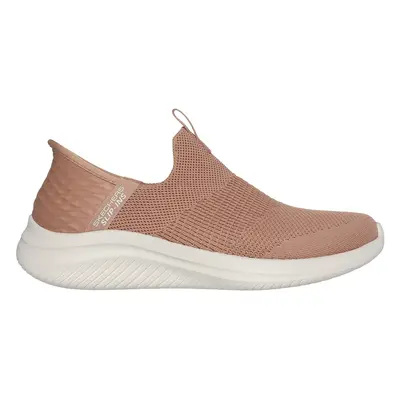 Skechers Women's Slip-ins: Ultra Flex 3.0 - Cosy Streak Sneaker in Tan, Size | Textile/Synthetic