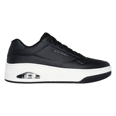 Skechers Men's Uno Court Sneaker in Black, Size | Textile/Synthetic