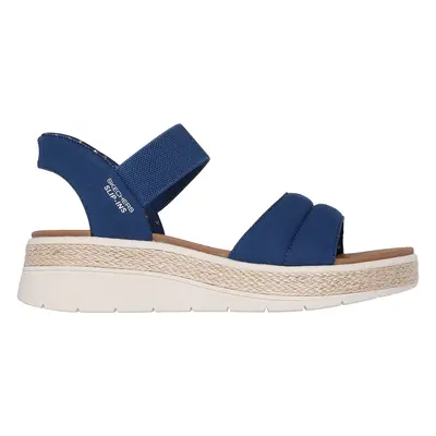 Skechers Women's Slip-ins: BOBS Sun Ray Sandals in Navy Blue, Size | Textile, Vegan, Machine Was