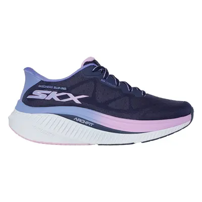 Skechers Women's Slip-ins: GO WALK Max Cushioning Arch Fit - Areena Sneaker in Navy Blue/Lavende