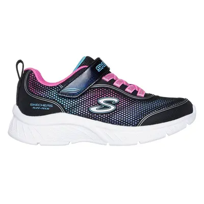 Skechers Girls Microspec Plus - Element Ready Sneaker in Black, Size | Synthetic/Textile, Machin