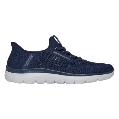 Skechers Men's Slip-ins: Summits - Perfo Sneaker in Navy Blue/Gray, Size | Textile/Synthetic, Ve