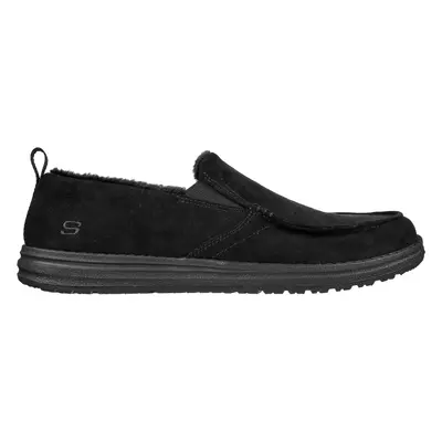 Skechers Men's Relaxed Fit: Melson - Willmore Slip-On Shoes in Black, Size | Textile