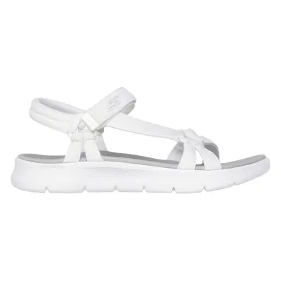 Skechers Women's GO WALK Flex Sandal - Sublime Sandals in White/Gray, Size | Textile, Vegan, Mac