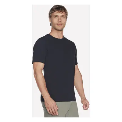 Skechers Men's SKECH-BREEZE Slub Pocket T-Shirt in Black, Size | Cotton