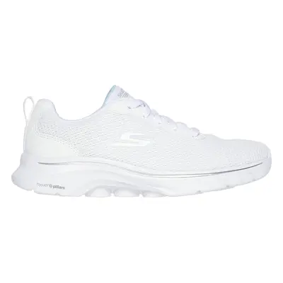 Skechers Women's GO WALK - Clear Path Sneaker in White, Size | Textile/Synthetic, Vegan, Machine