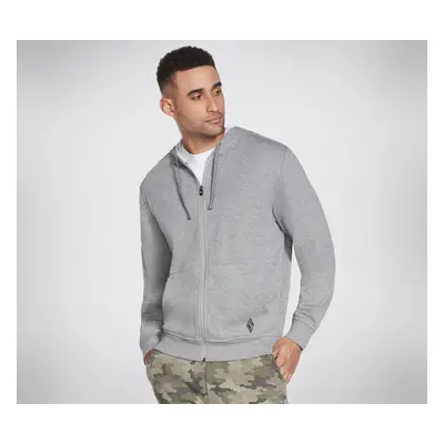 Skechers Men's GO WALK Everywhere Hoodie in Light Gray, Size Small | Cotton/Polyester