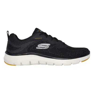 Skechers Men's Flex Advantage 5.0 - Fosten Sneaker in Black/Yellow, Size | Textile/Synthetic, Ve