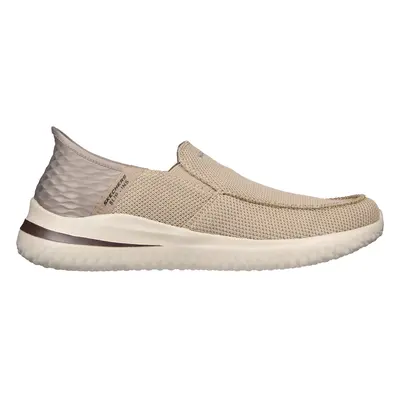 Skechers Men's Slip-ins: Delson 3.0 - Cabrino Sneaker in Taupe, Size | Textile/Synthetic, Vegan,