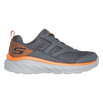 Skechers Boy's Boundless - Unmatched-Pace Sneaker in Charcoal/Orange, Size | Synthetic/Textile, 