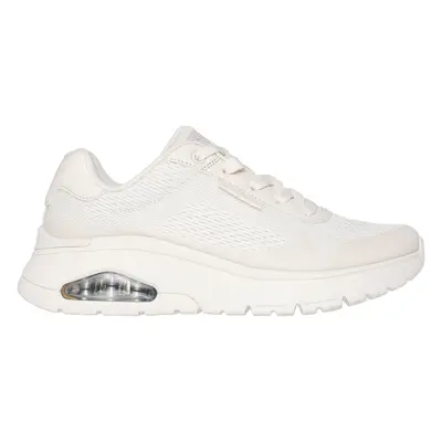 Skechers Women's Uno Flex - Spring On Air Sneaker in Off White, Size | Synthetic/Textile, Vegan