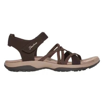 Skechers Women's Reggae Slim - Meadow Grazer Sandals in Chocolate, Size | Textile/Synthetic, Veg